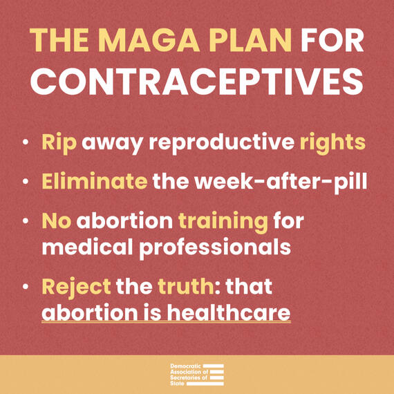 A summary graphic calling out Project 2025&#39;s plans for reproductive rights and abortion.